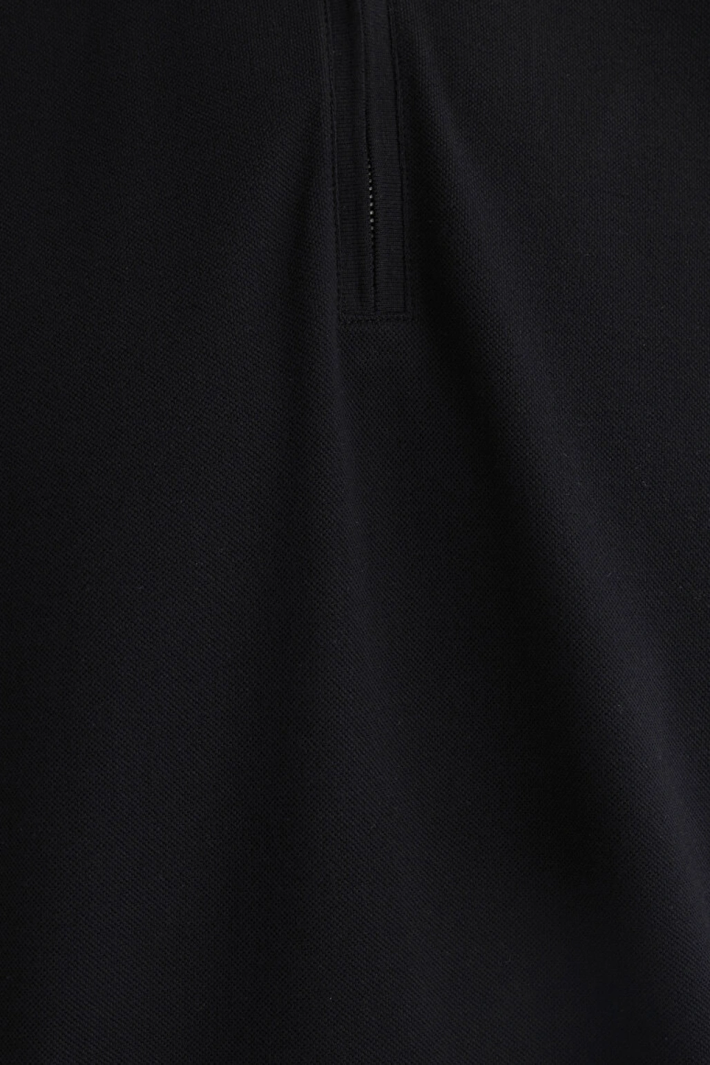 MAVİ Yarı Fermuarlı Siyah Polo Tişört