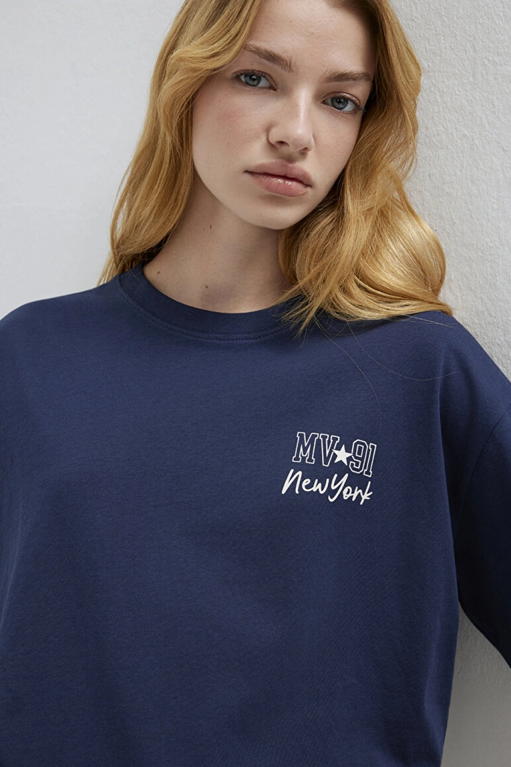 MAVİ KISA KOLLU MODELLİ PENYE Koyu Lacivert