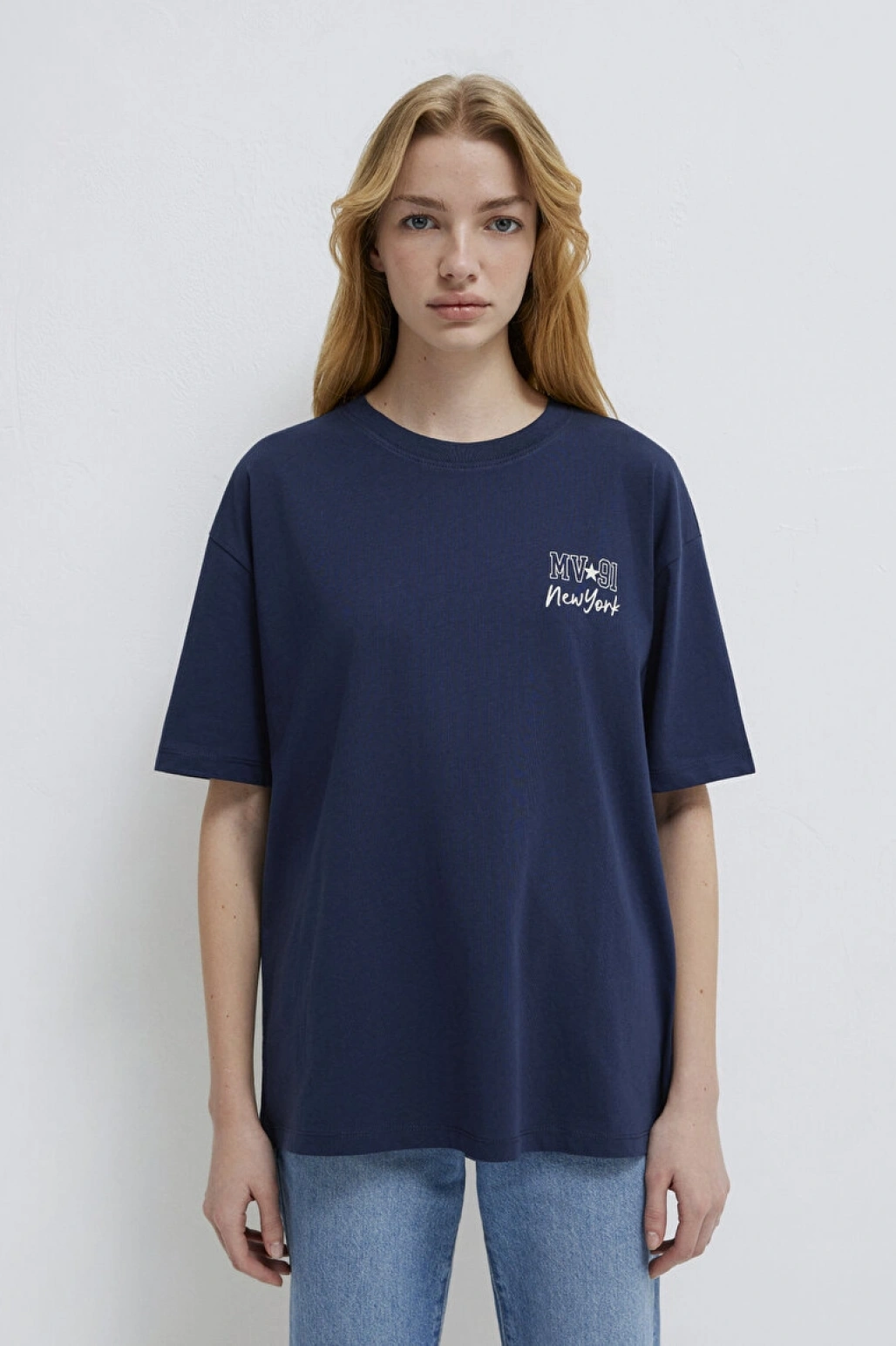 MAVİ KISA KOLLU MODELLİ PENYE Koyu Lacivert