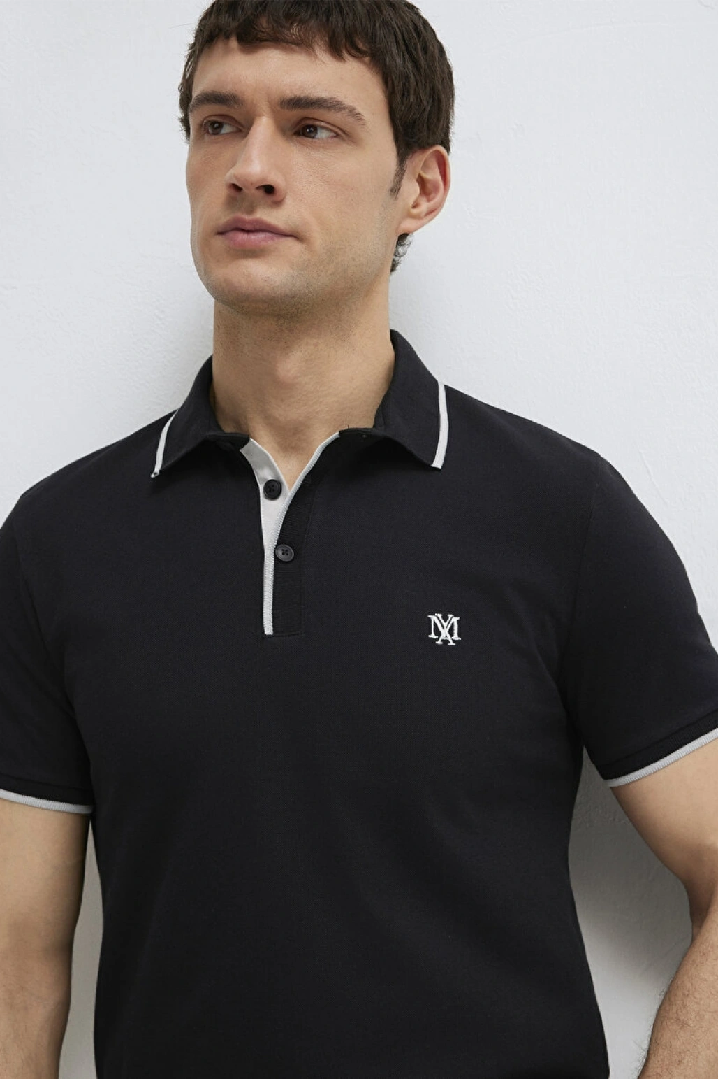MAVİ Siyah Polo Tişört
