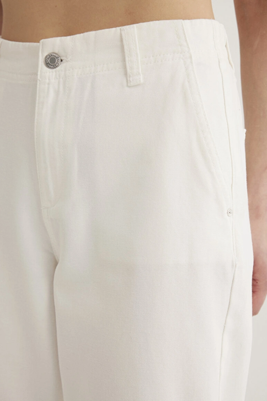 MAVİ DOKUMA PANTOLON Kırık Beyaz