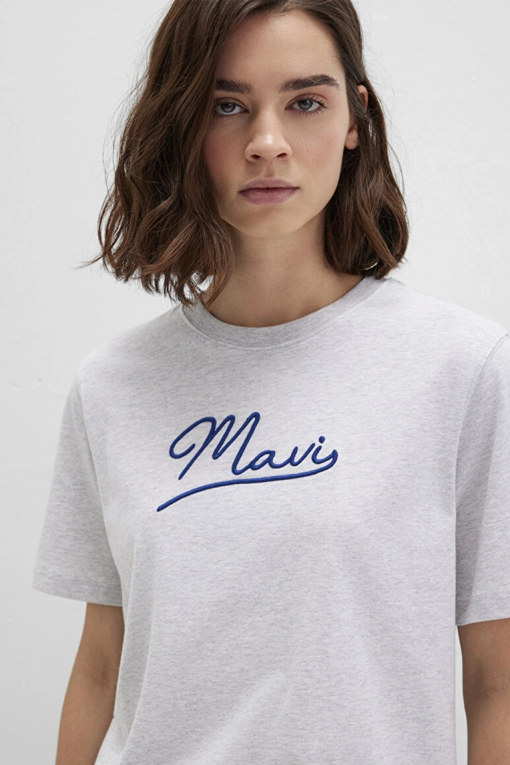 MAVI JEANS BASKILI TİŞÖRT Light Grey Mel