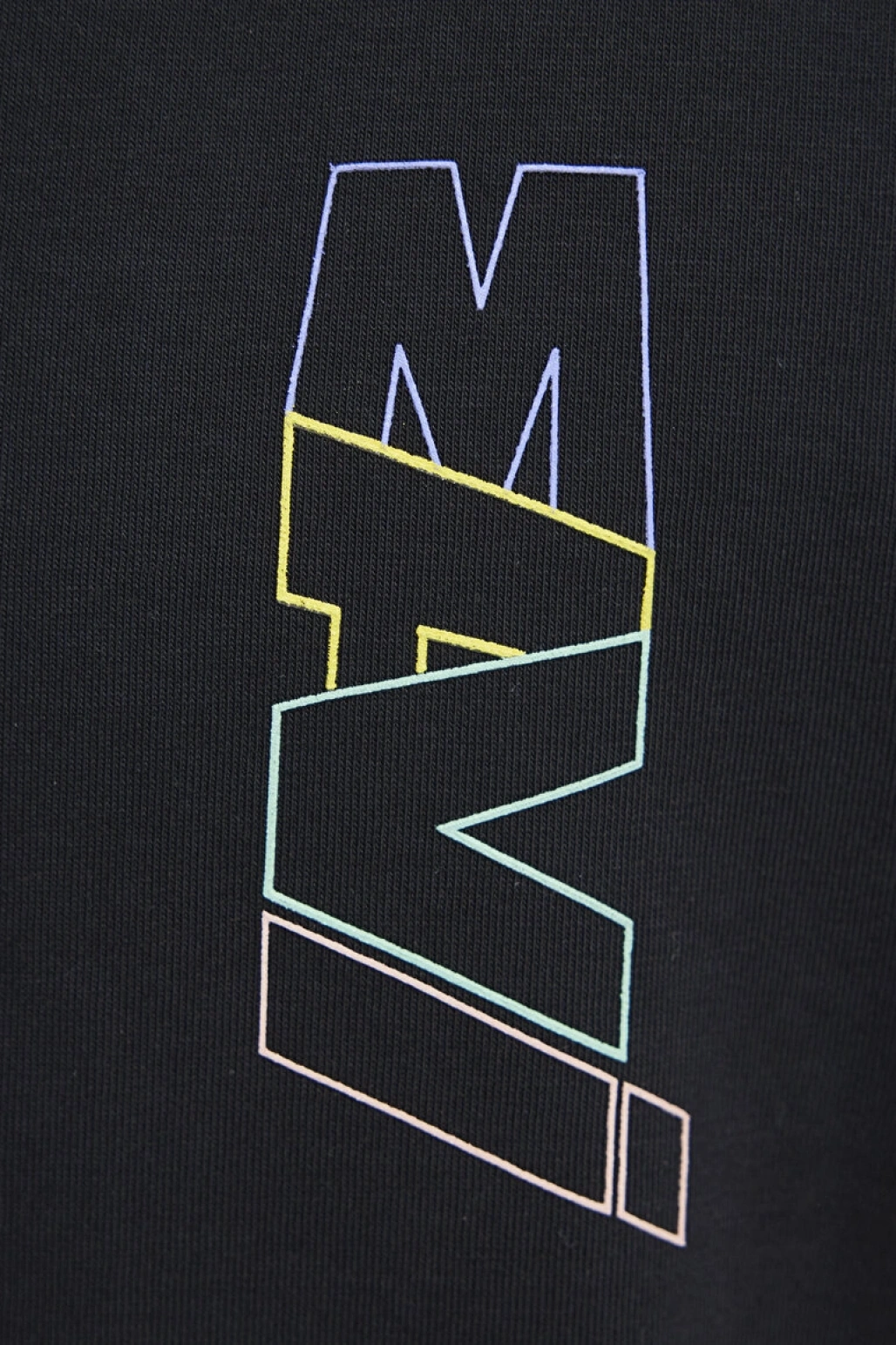 MAVİ BASKILI TİŞÖRT Siyah