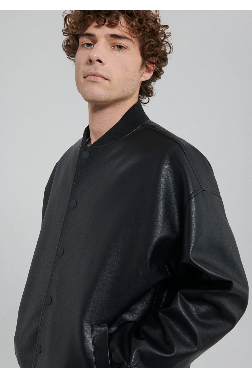 91 BASKILI CEKET Jet Siyah