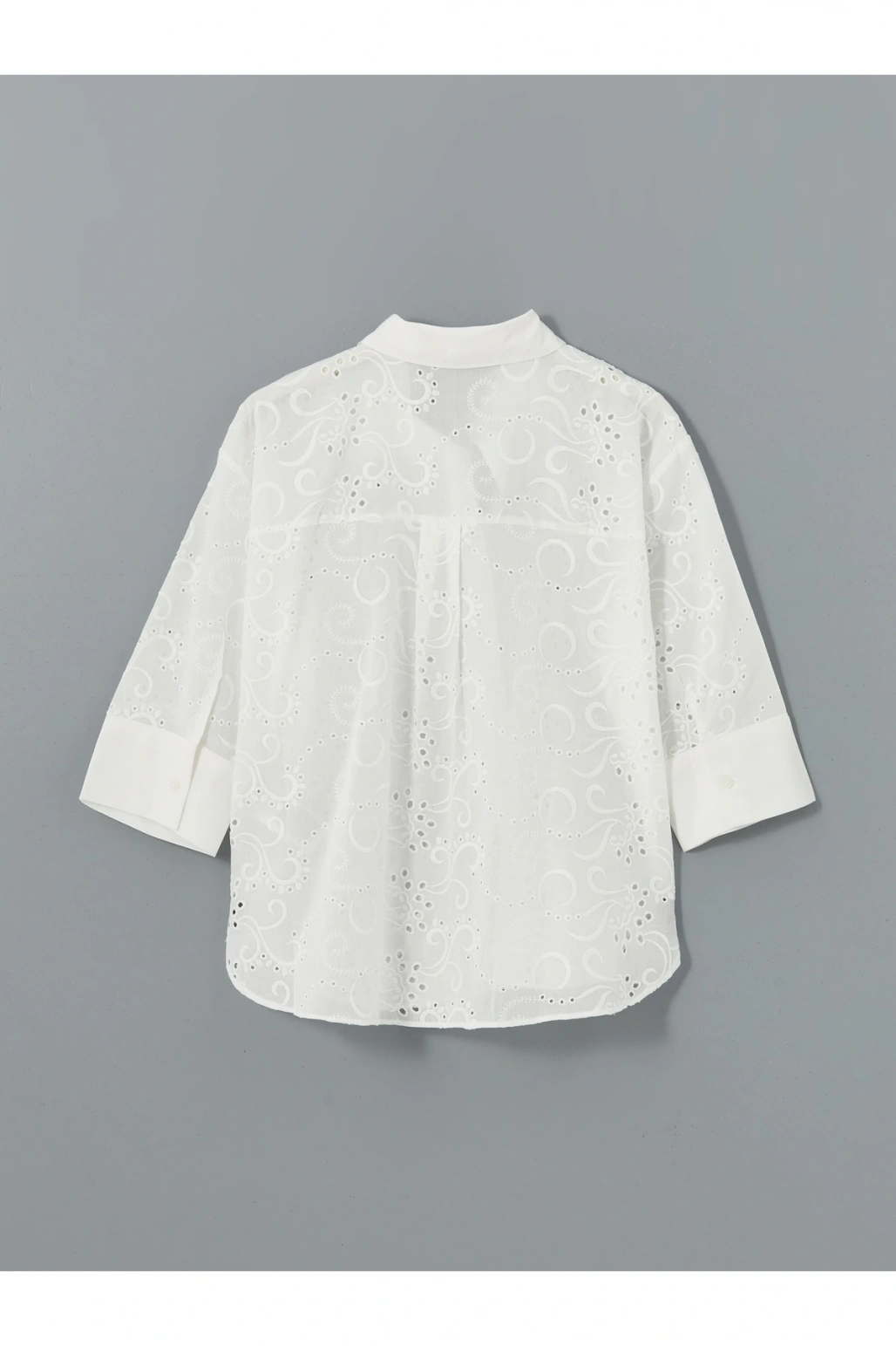 Ajurlu Oversize Kadın Gömlek