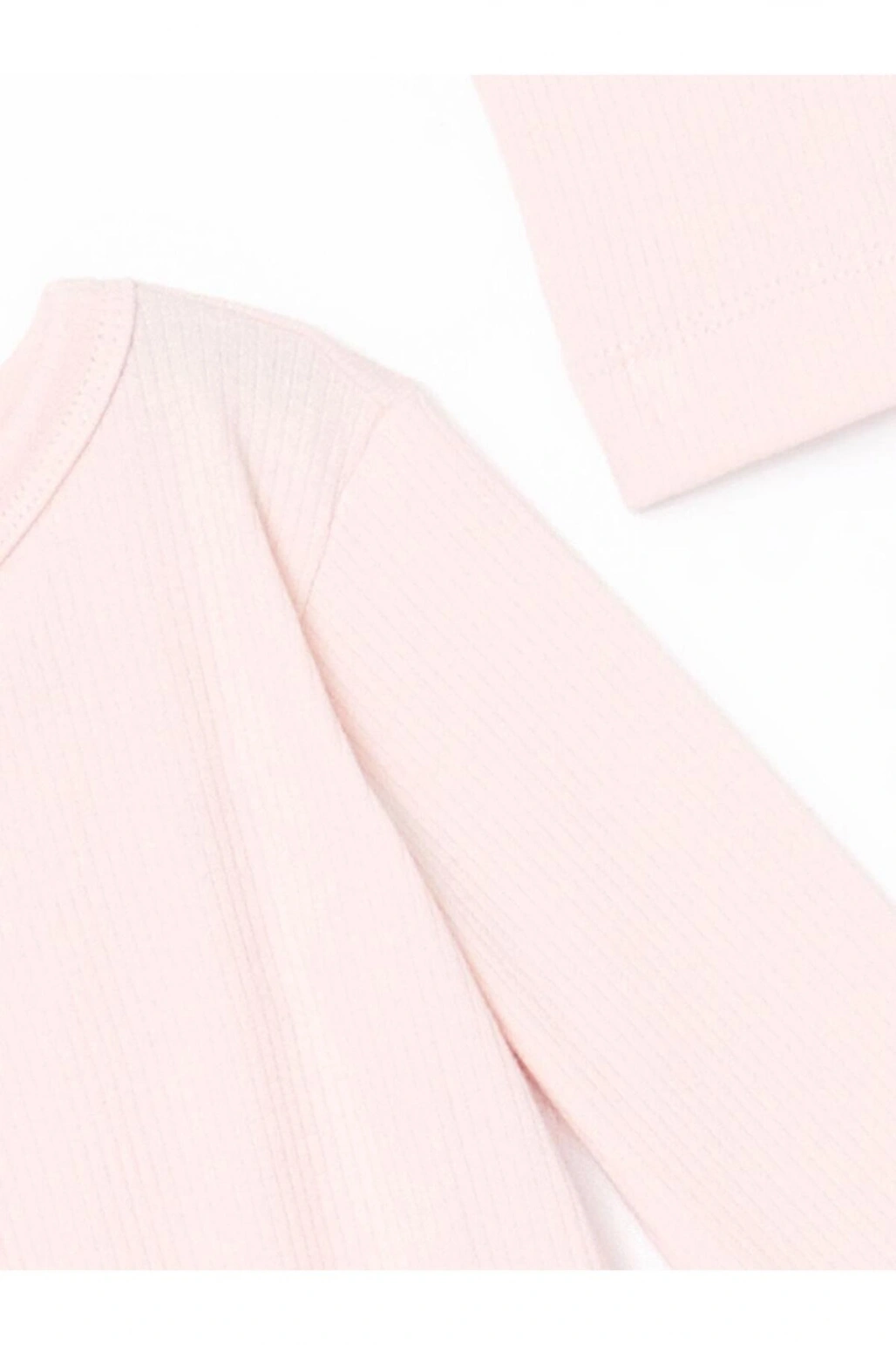 baby Pembe Bisiklet Yaka Kız Bebek Hastane Çıkış Seti 3lü