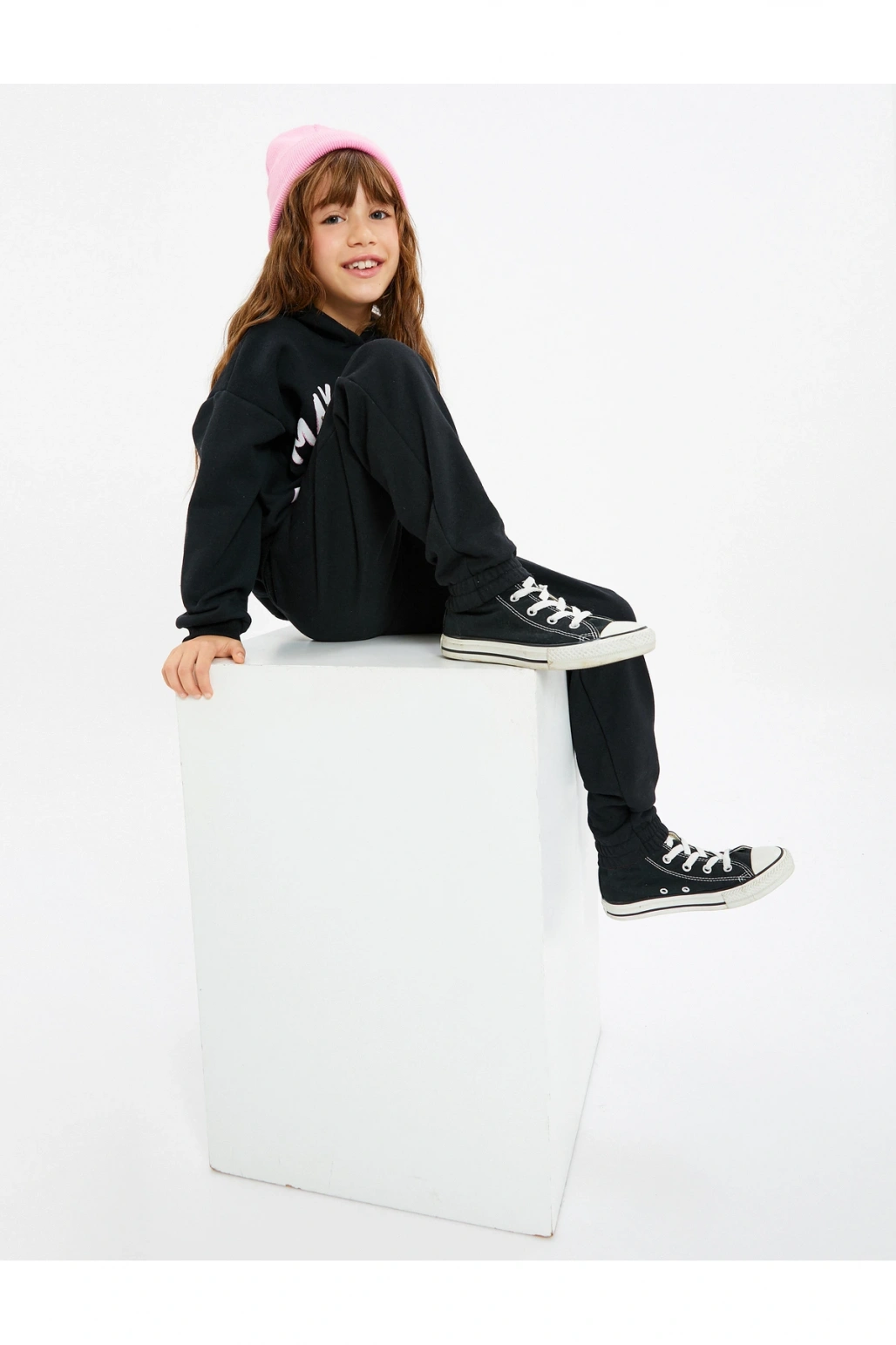 Basic Jogger Eşofman Altı Cepli Beli Lastikli Şardonlu