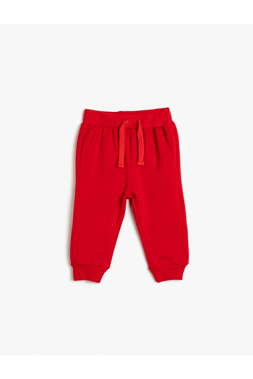 Basic Jogger Eşofman Altı Şardonlu Cepli Beli Bağlamalı Pamuklu