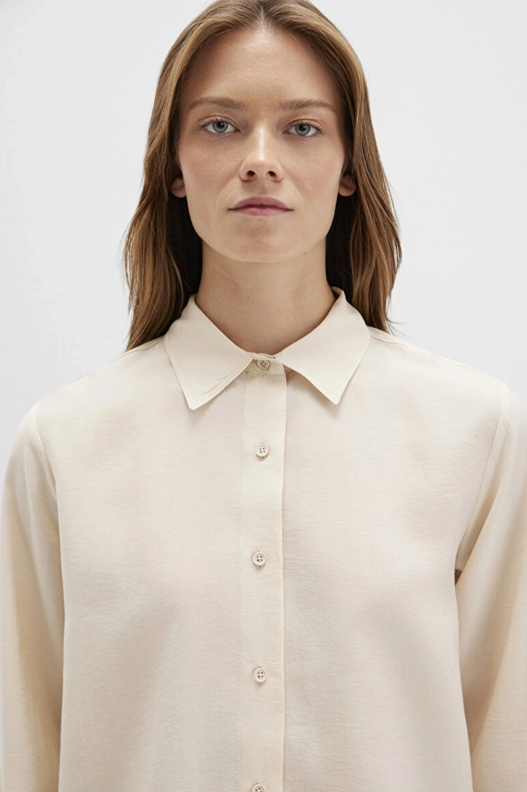 Bej (TENCEL™) Liyosel Gömlek