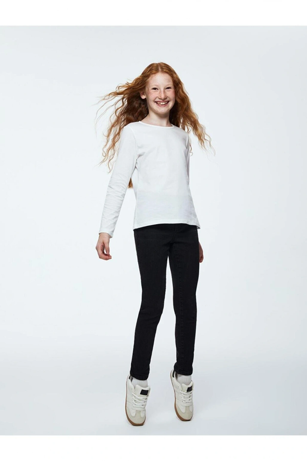 Beli Ayarlanabilir Lastikli Kız Çocuk Jean Pantolon