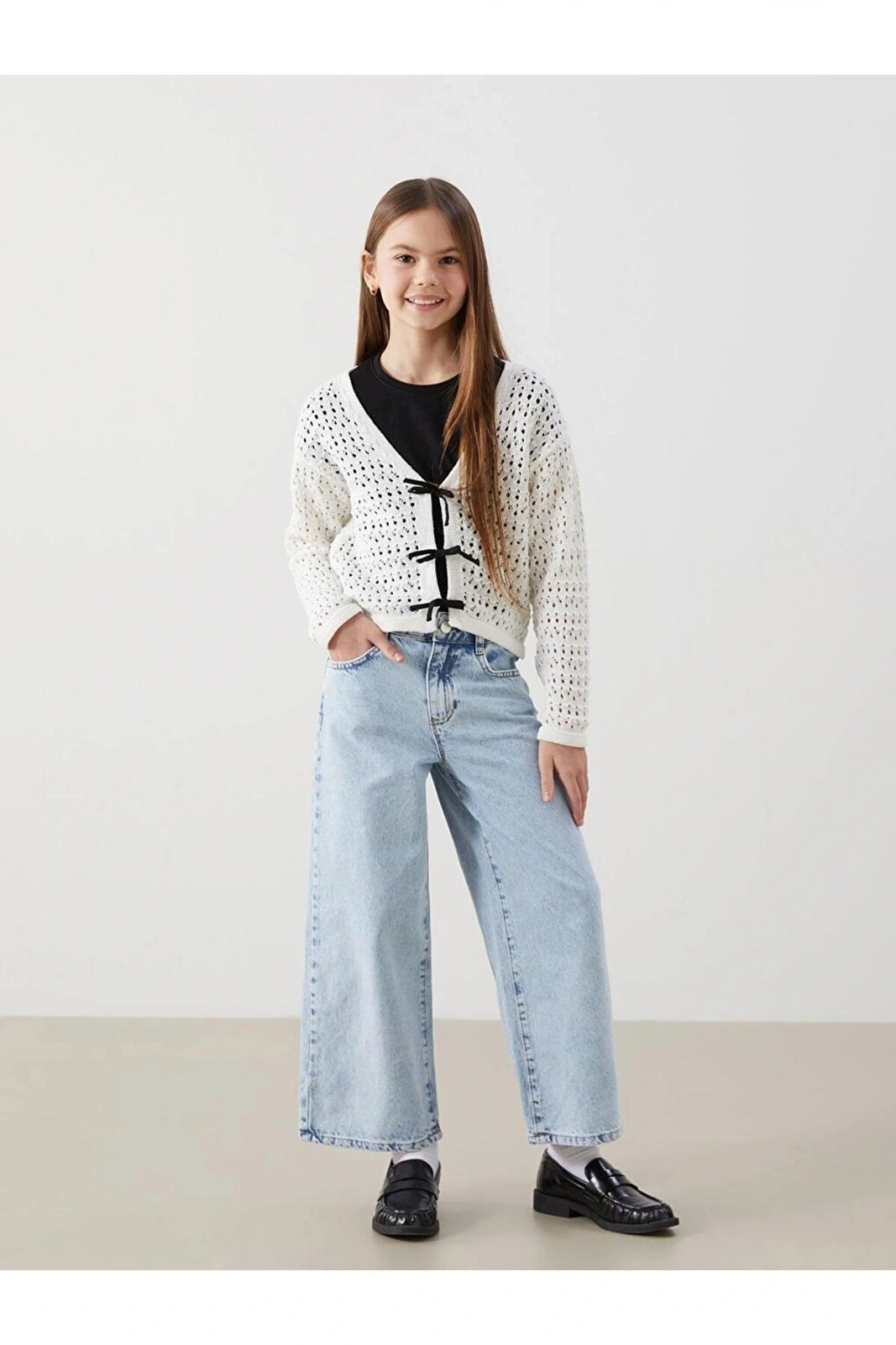 Beli Ayarlanabilir Lastikli Kiz Cocuk Jean Pantolon - S50467Z4