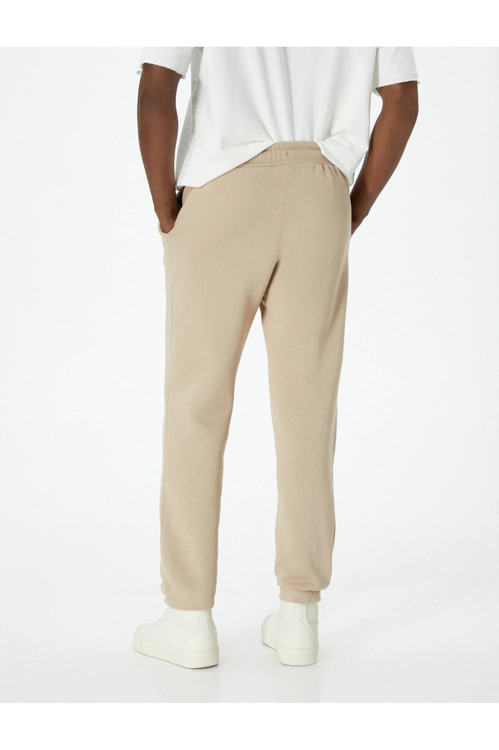 Beli Bağcıklı Cep Detaylı Şardonlu Jogger Eşofman Altı