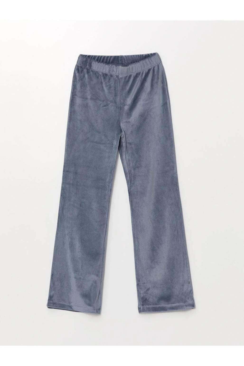 Beli Lastikli Basic Kadife Kız Çocuk Eşofman Altı