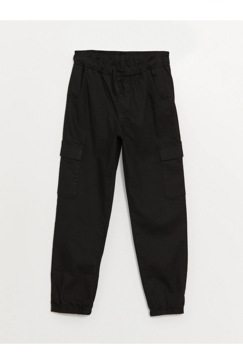 Beli Lastikli Basic Kız Çocuk Kargo Pantolon