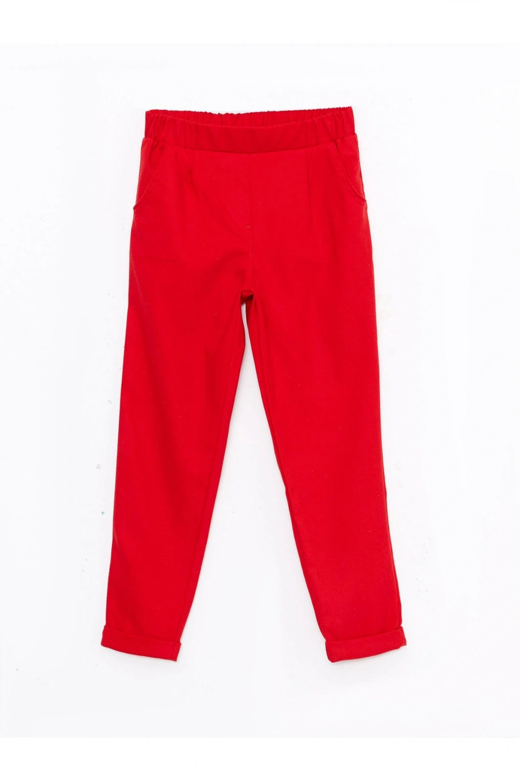 Beli Lastikli Basic Kız Çocuk Pantolon