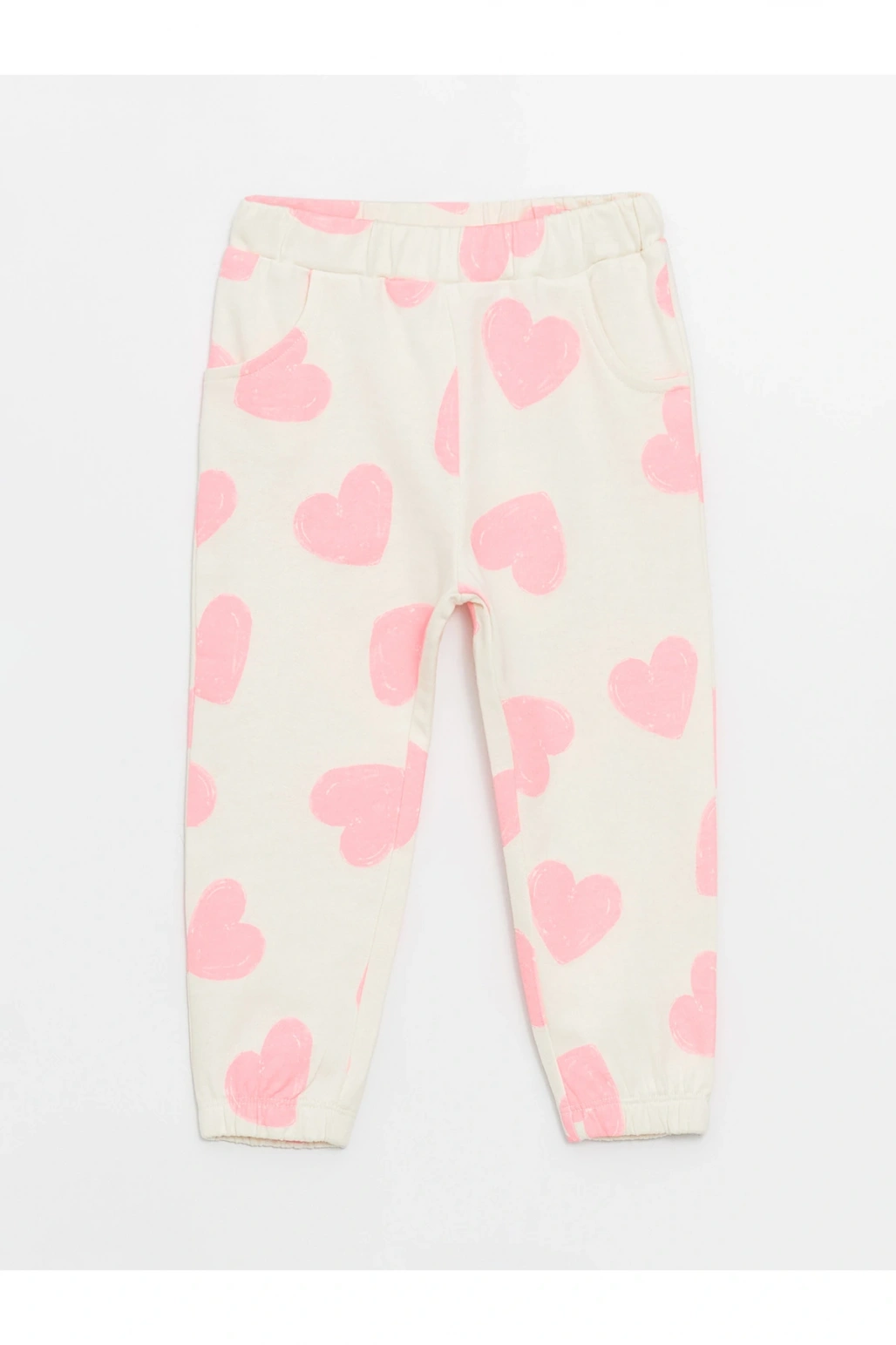 Beli Lastikli Baskılı Kız Bebek Eşofman Alt