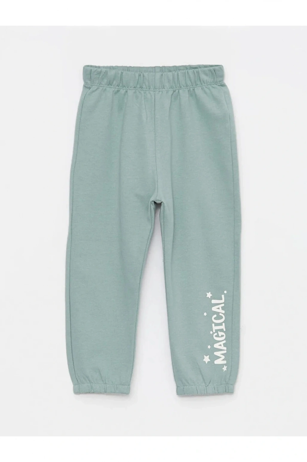 Beli Lastikli Baskılı Kız Bebek Eşofman Alt