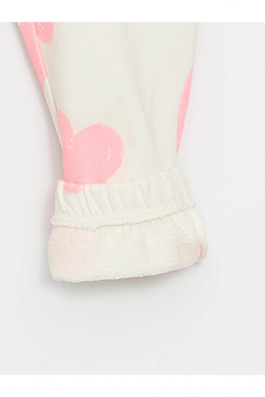 Beli Lastikli Baskılı Kız Bebek Eşofman Alt