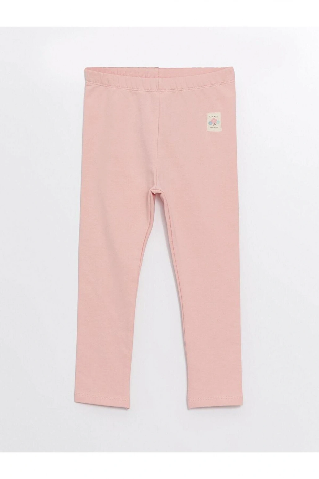 Beli Lastikli Baskılı Kız Bebek Tayt (W4)