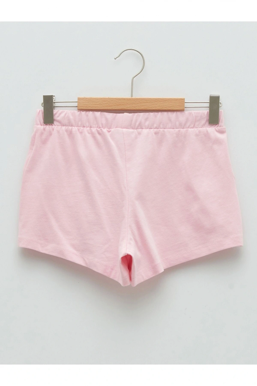 LCW Kids Pembe Beli Lastikli Baskılı Kız Çocuk Şort