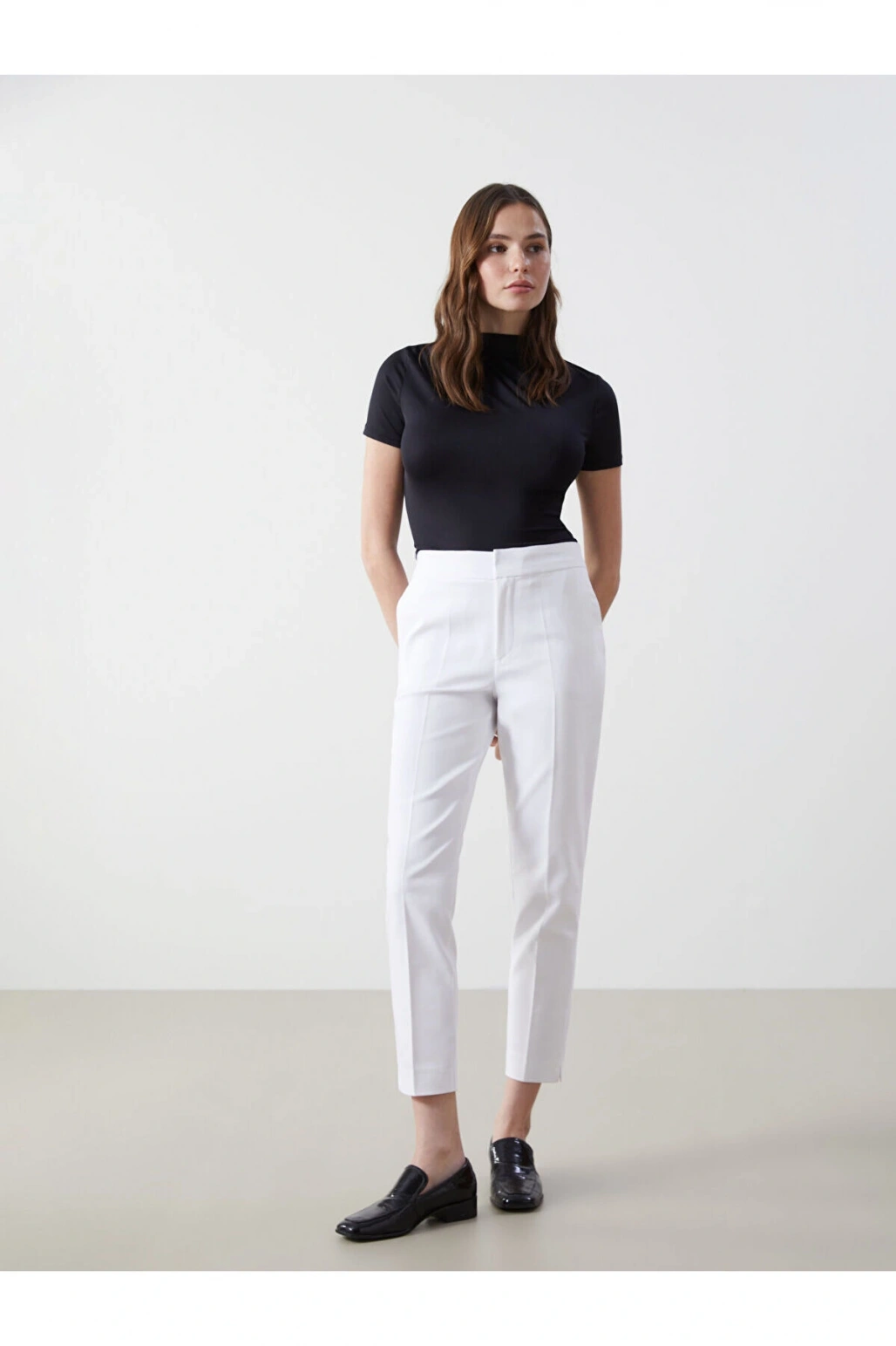 Beli Lastikli Dar Fit Kadın Pantolon