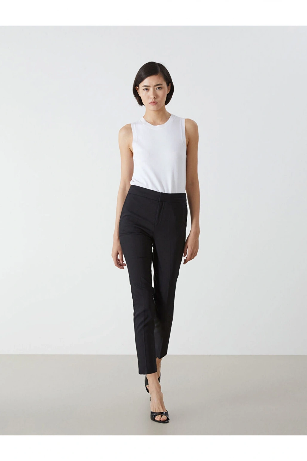 Beli Lastikli Dar Fit Kadın Pantolon