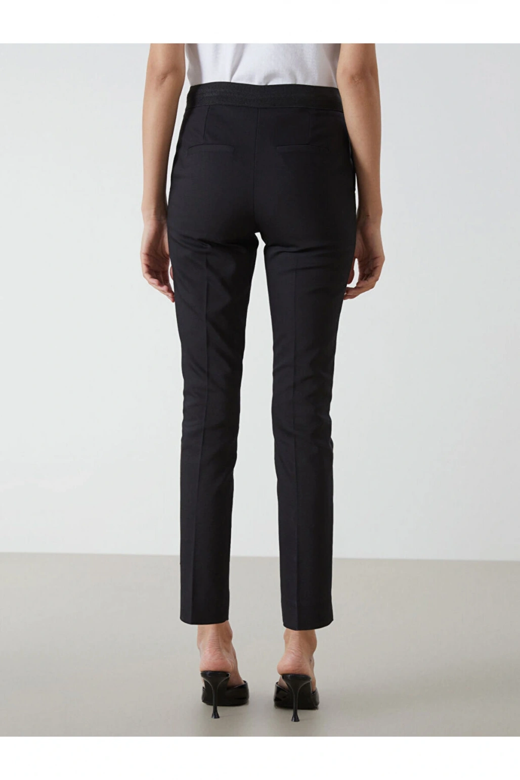 Beli Lastikli Dar Fit Kadın Pantolon