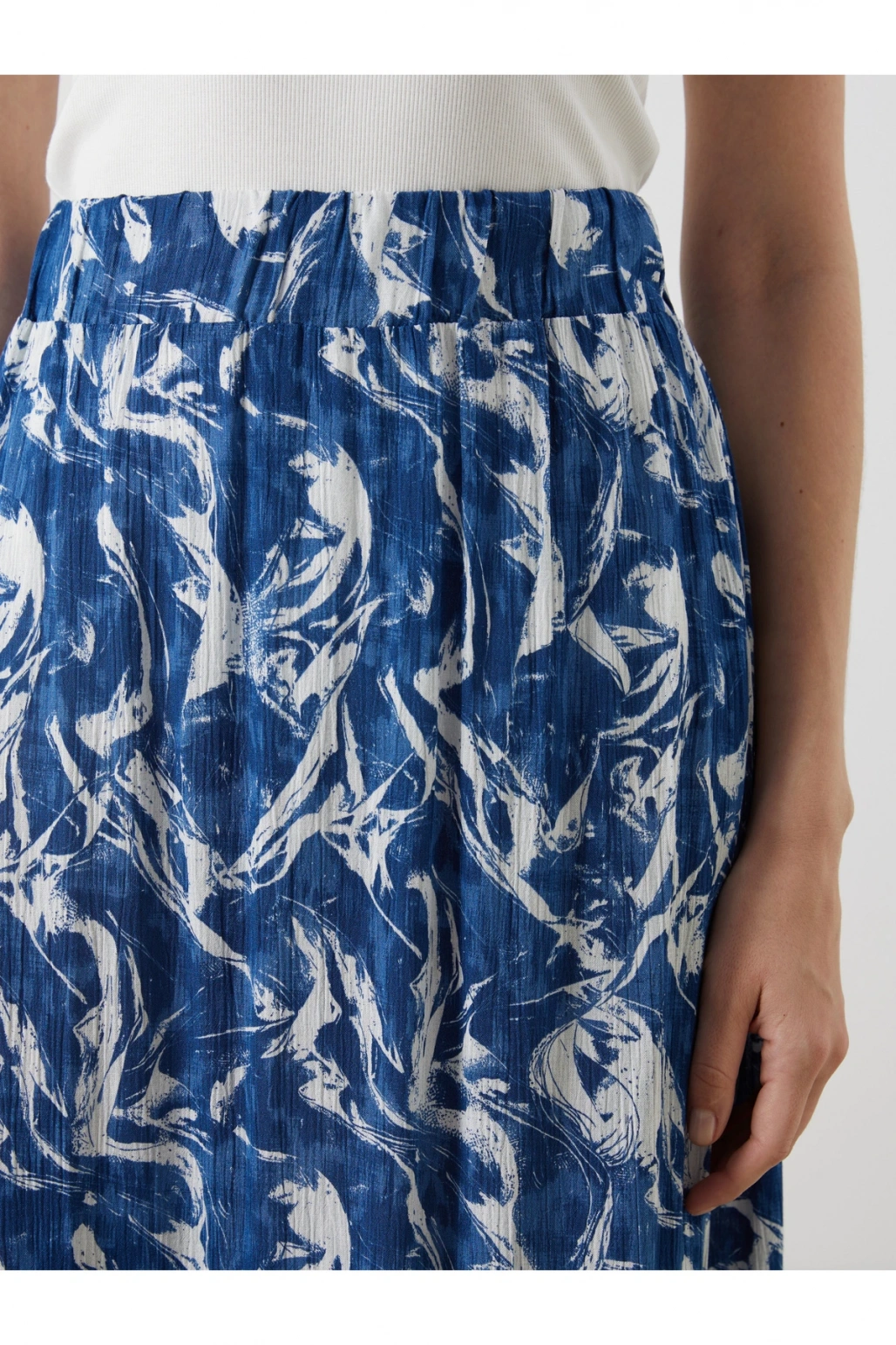 Beli Lastikli Desenli A Kesim Etek