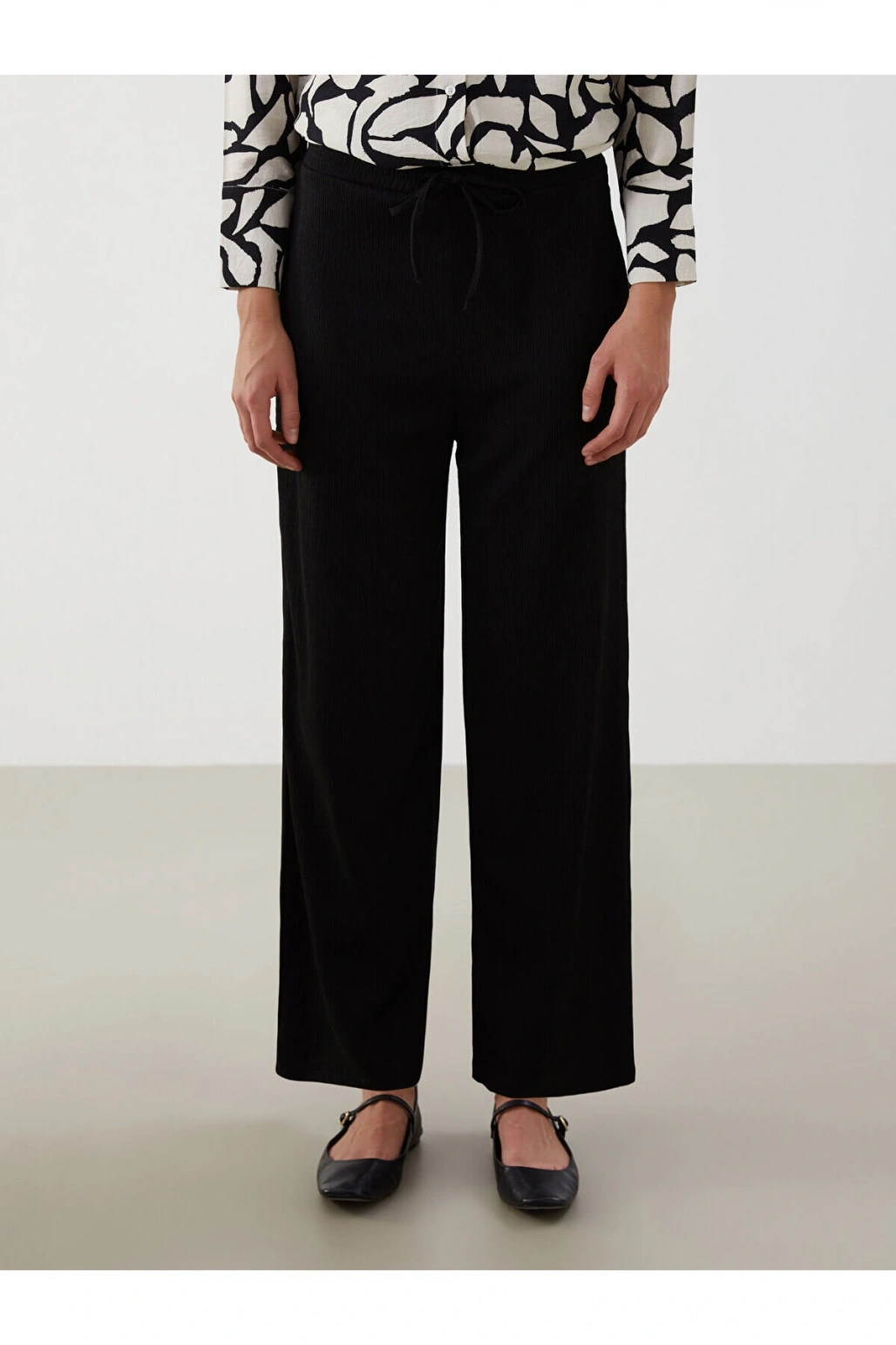 Beli Lastikli Dokulu Kadin Pantolon - S5GN53Z8