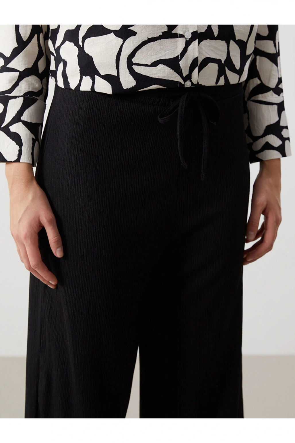 Beli Lastikli Dokulu Kadin Pantolon - S5GN53Z8