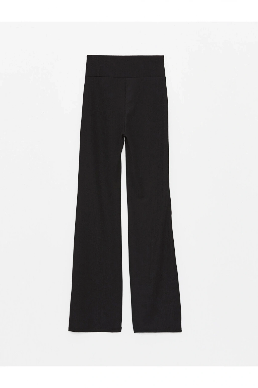 Beli Lastikli Düz İspanyol Paça Kadın Tayt Pantolon