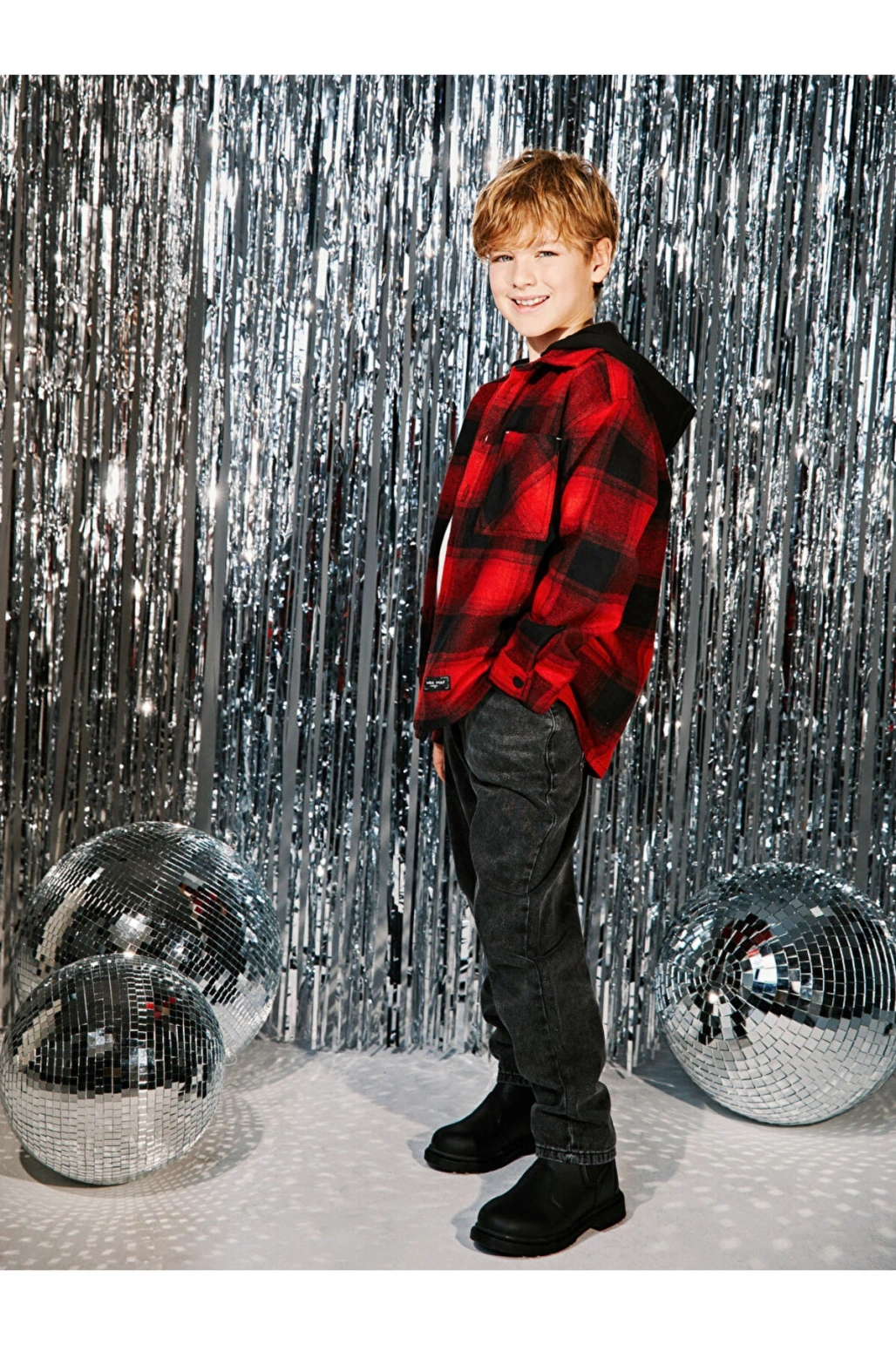 Beli Lastikli Erkek Cocuk Jean Pantolon - W4CR40Z4