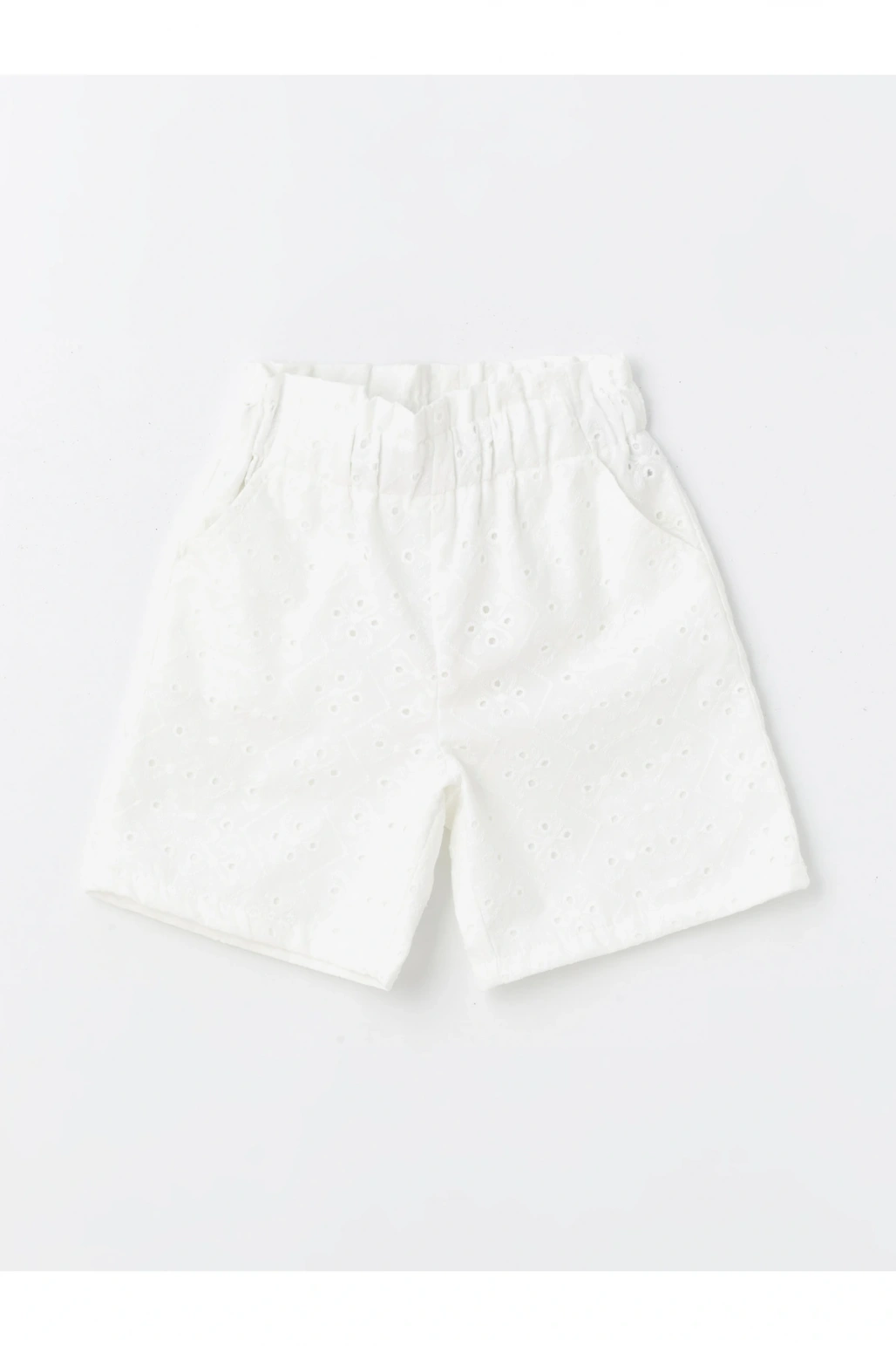 Beli Lastikli Fisto Detaylı Kız Çocuk Şort