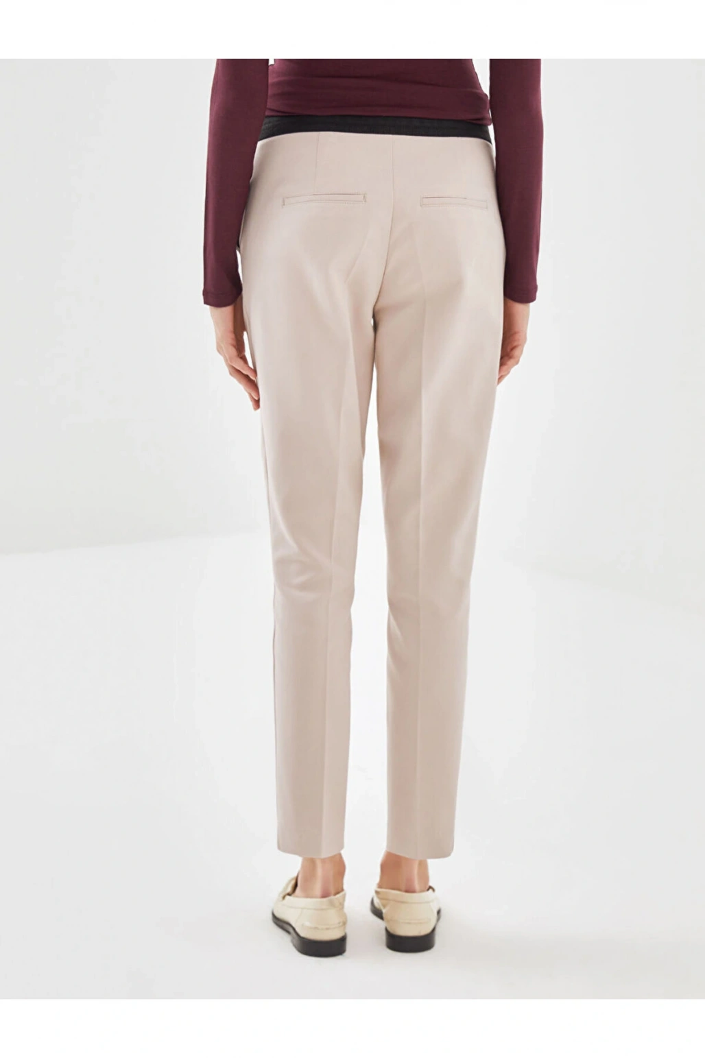 Beli Lastikli Havuç Kesim Kadın Pantolon