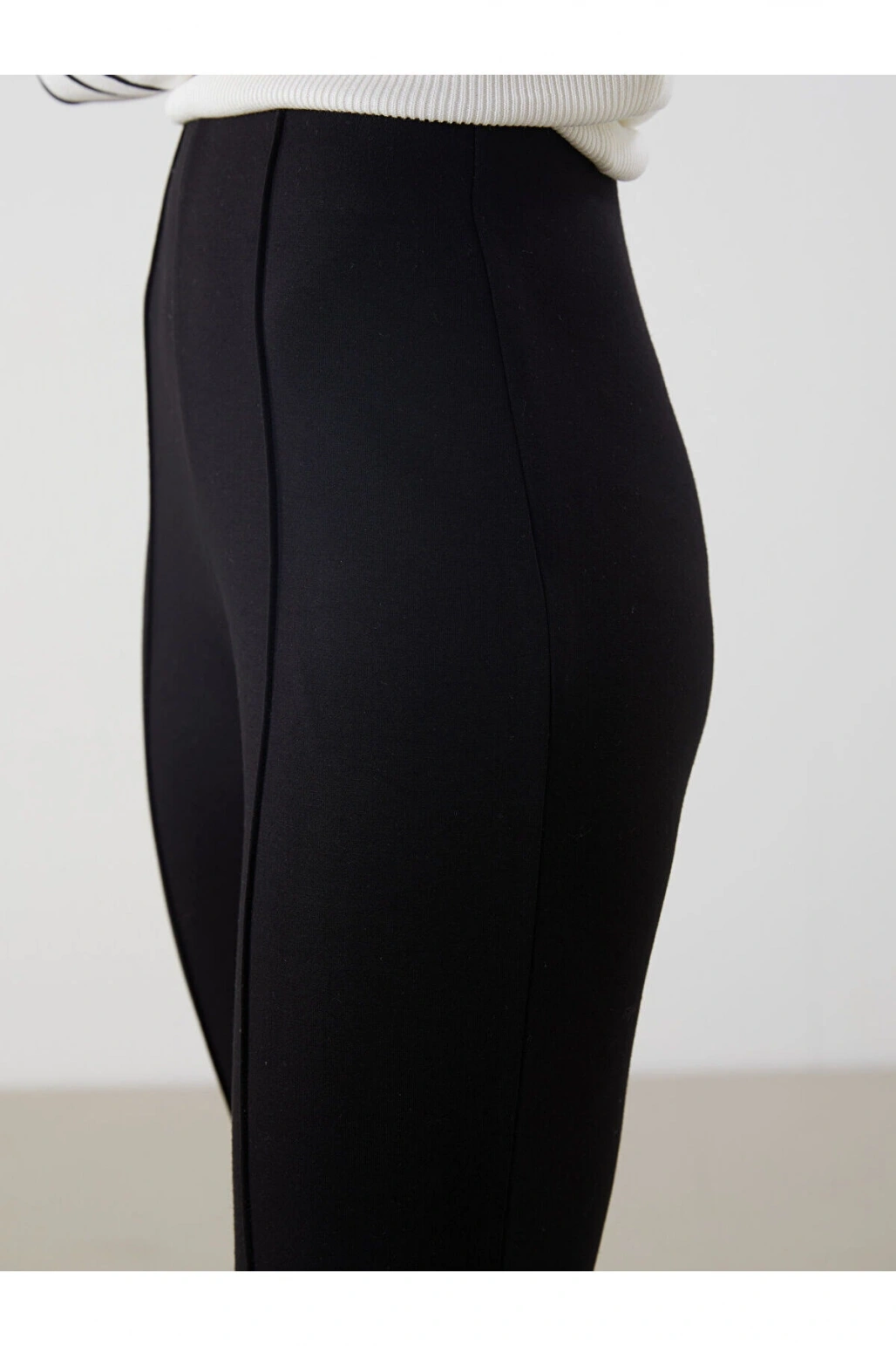 Beli Lastikli İspanyol Paça Kadın Pantolon