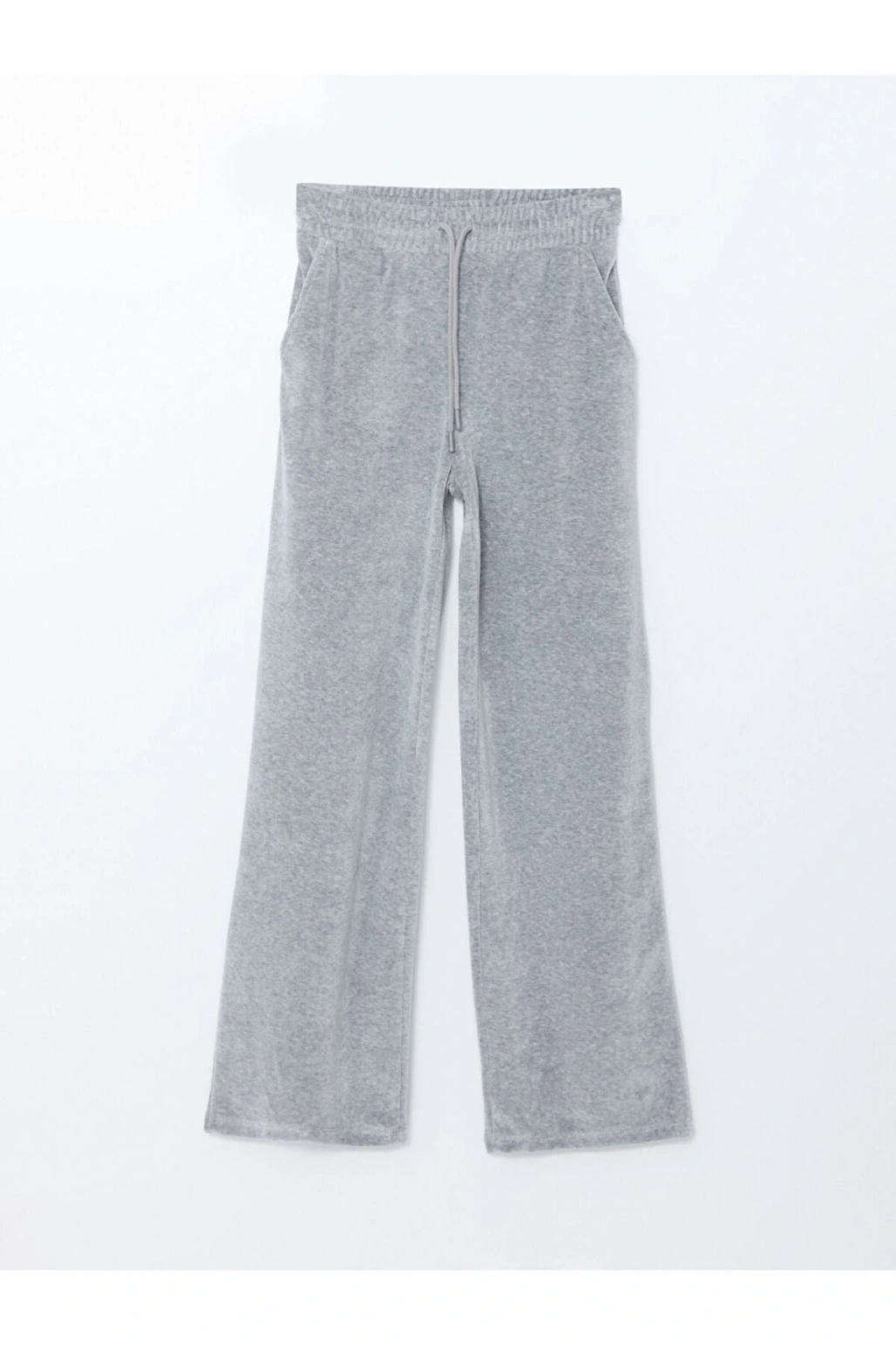 Beli Lastikli Kadife Kadın Eşofman Altı