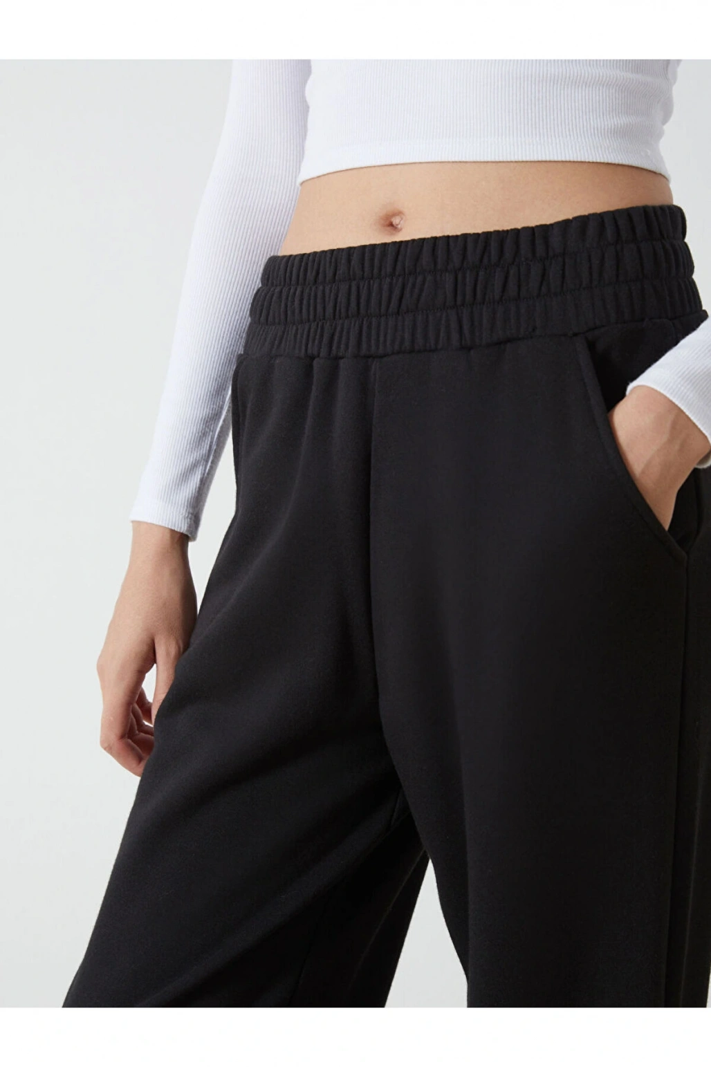 Beli Lastikli Kadin Jogger Esofman Alti - W4DN10Z8