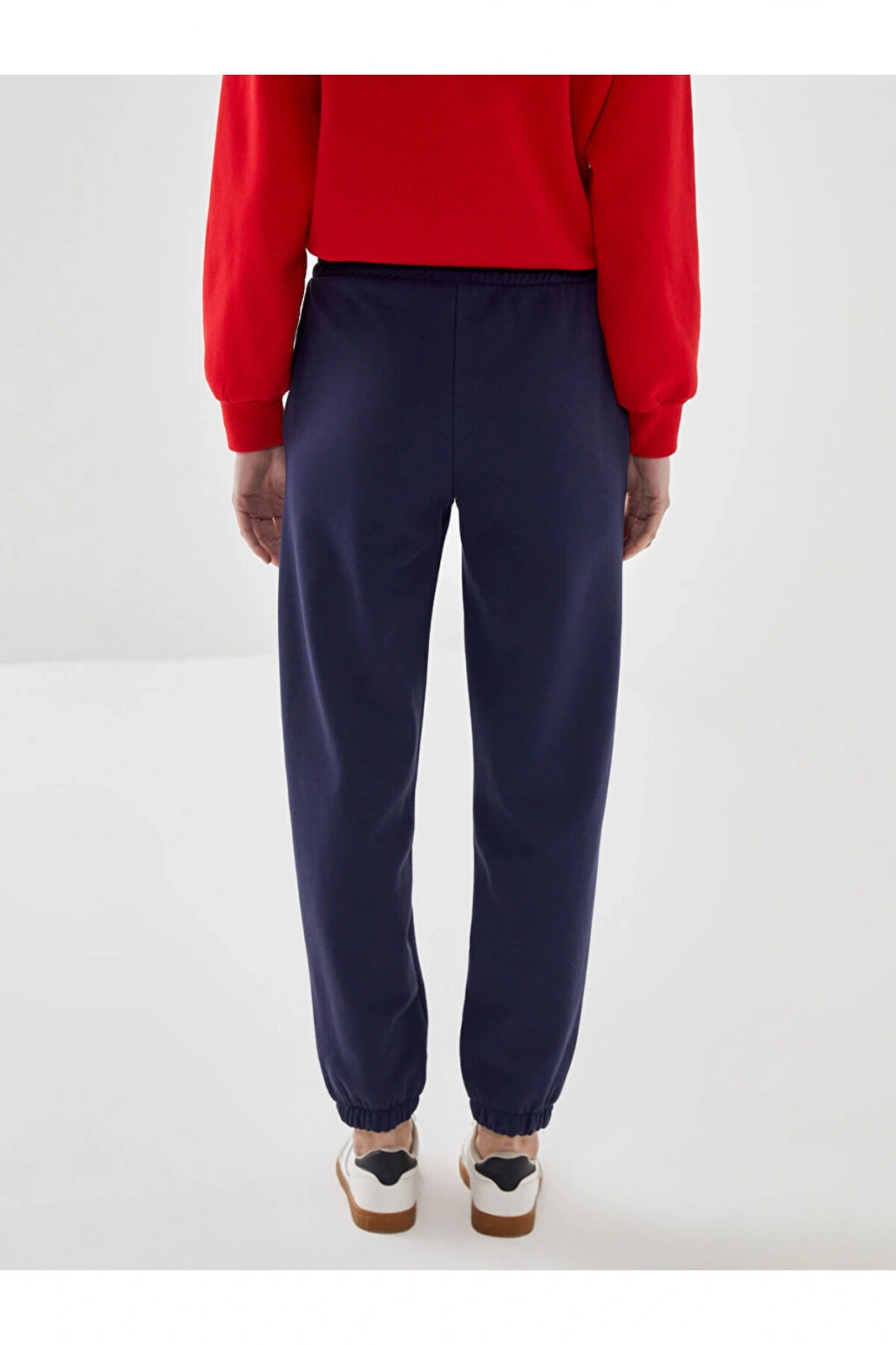 Beli Lastikli Kadın Kalın Jogger Eşofman Altı