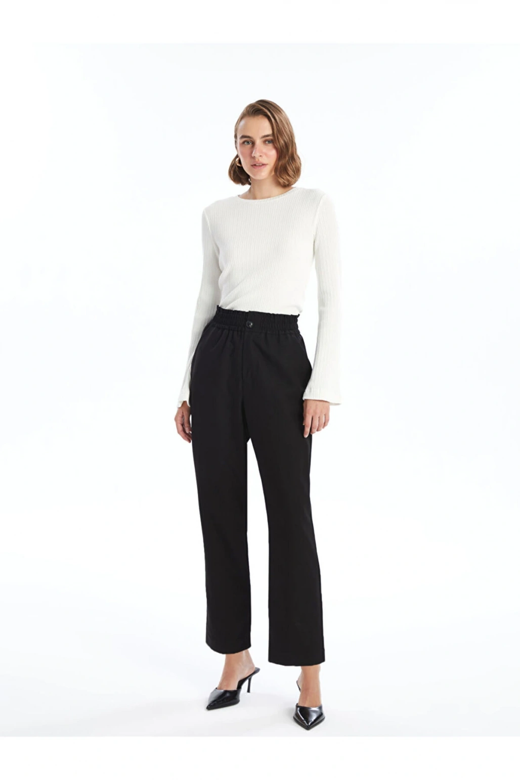 Beli Lastikli Kadın Pantolon