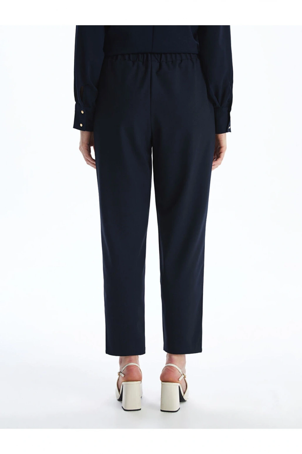 LCW Grace Lacivert Beli Lastikli Kadın Pantolon
