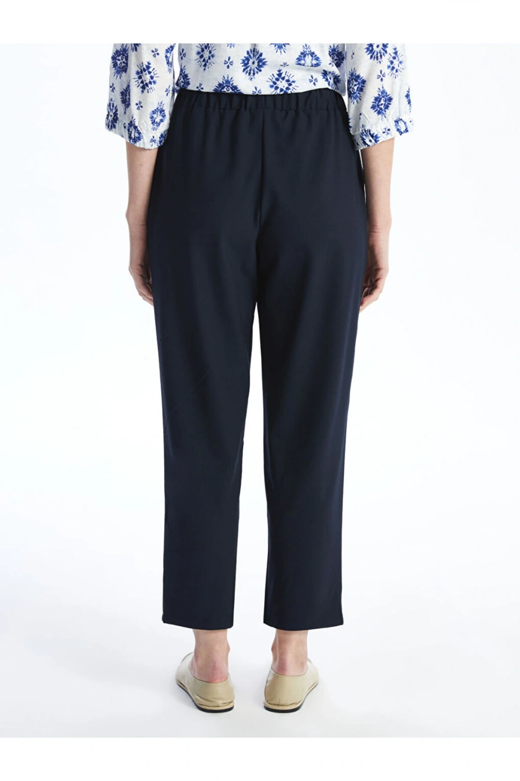 LCW Grace Lacivert Beli Lastikli Kadın Pantolon