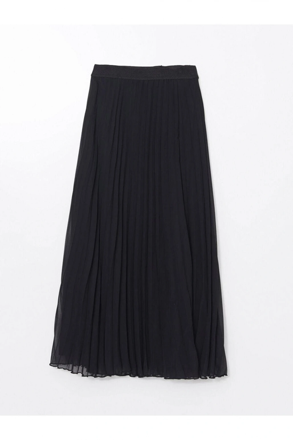 Beli Lastikli Kadın Pileli Etek