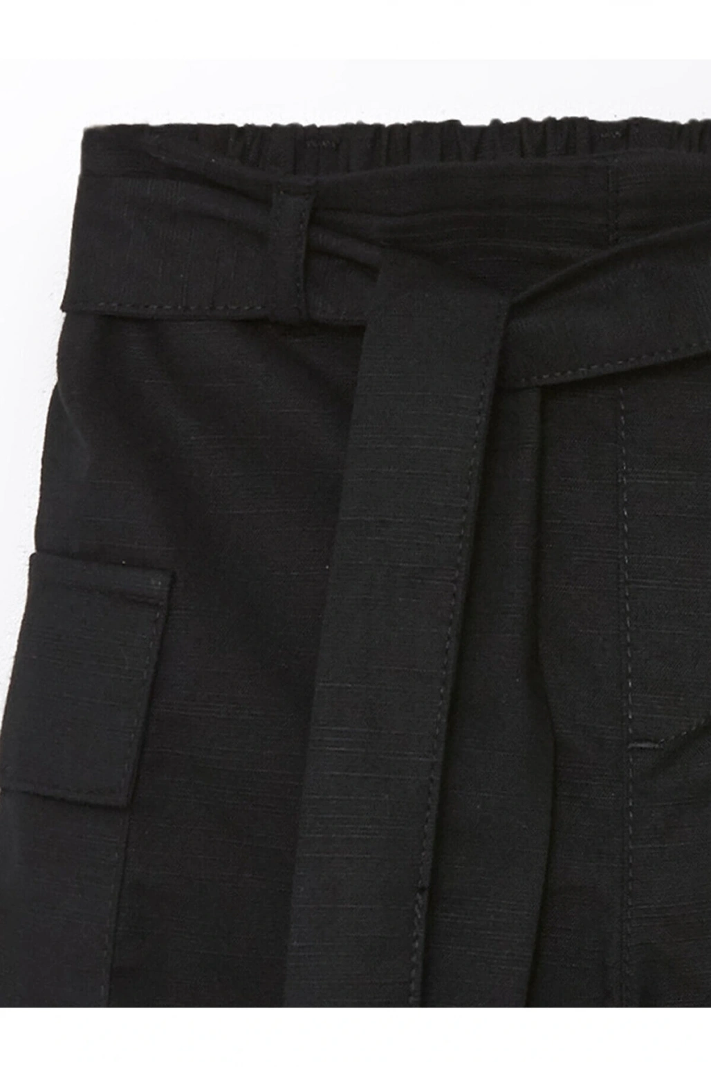 Beli Lastikli Kız Çocuk Şort