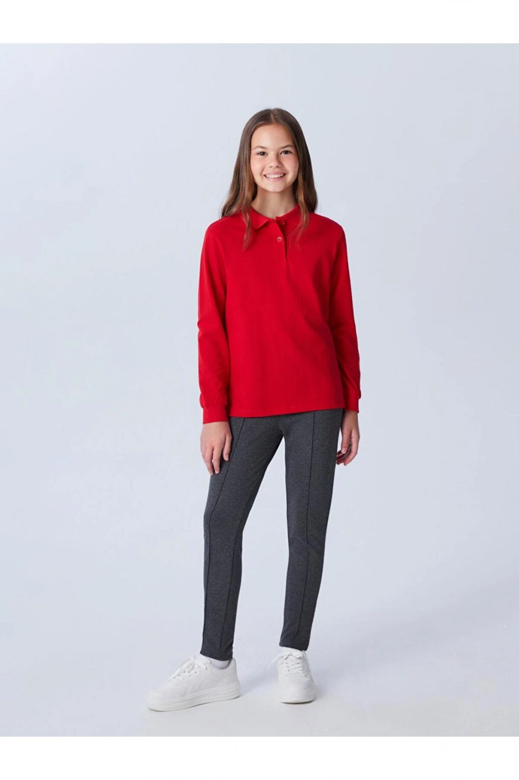 Beli Lastikli Kız Çocuk Uzun Tayt (W5)