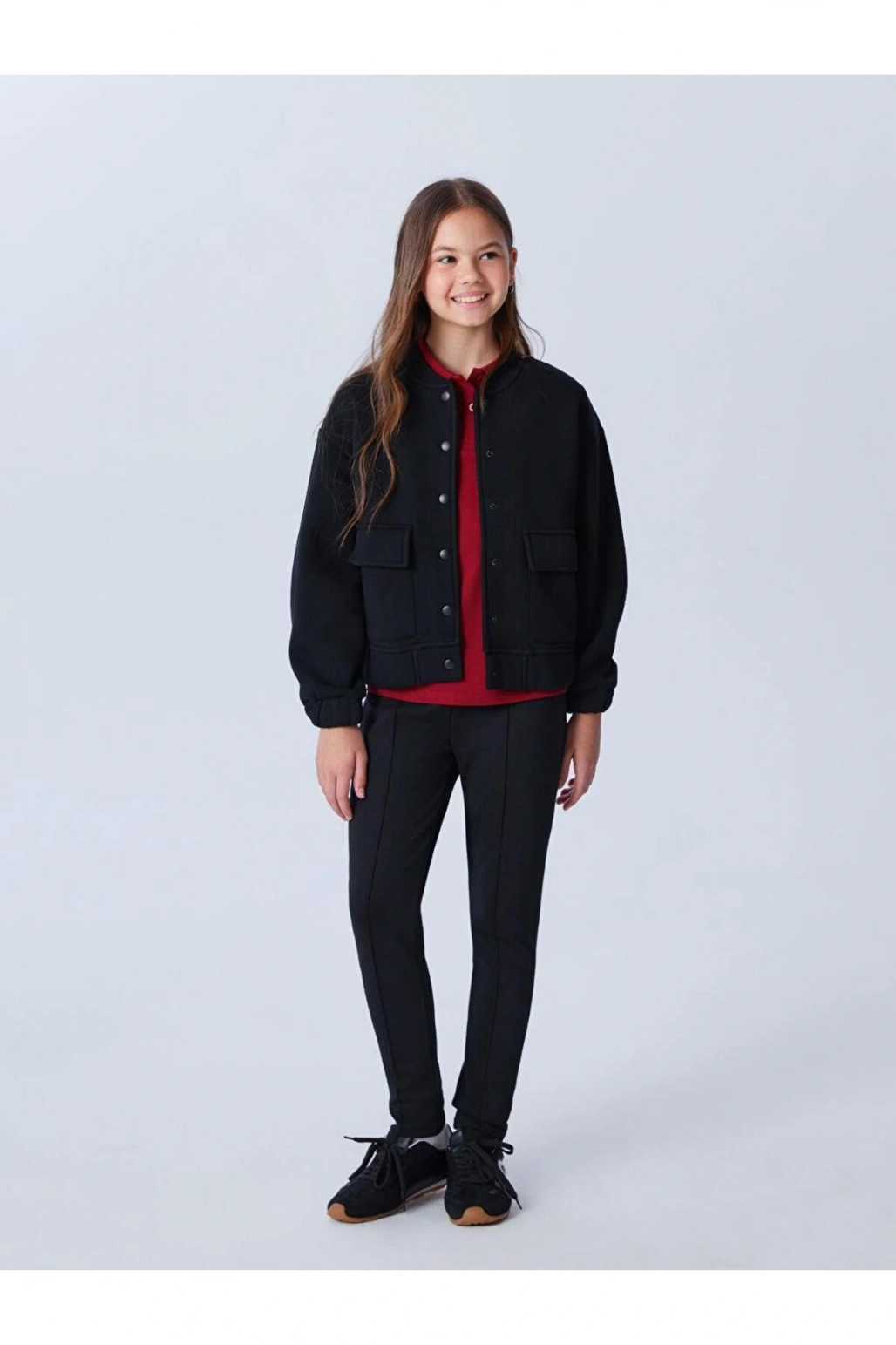 Beli Lastikli Kız Çocuk Uzun Tayt (W5)