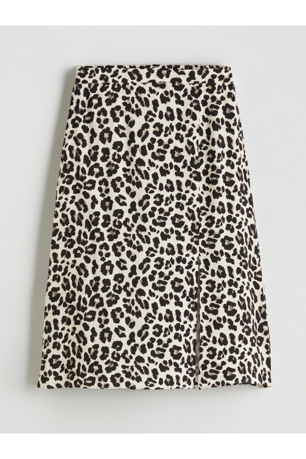 Beli Lastikli Leopar Desenli Etek
