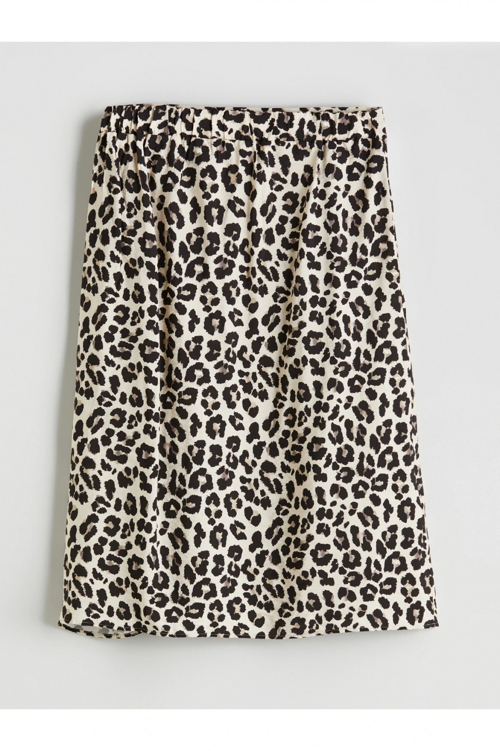 Beli Lastikli Leopar Desenli Etek