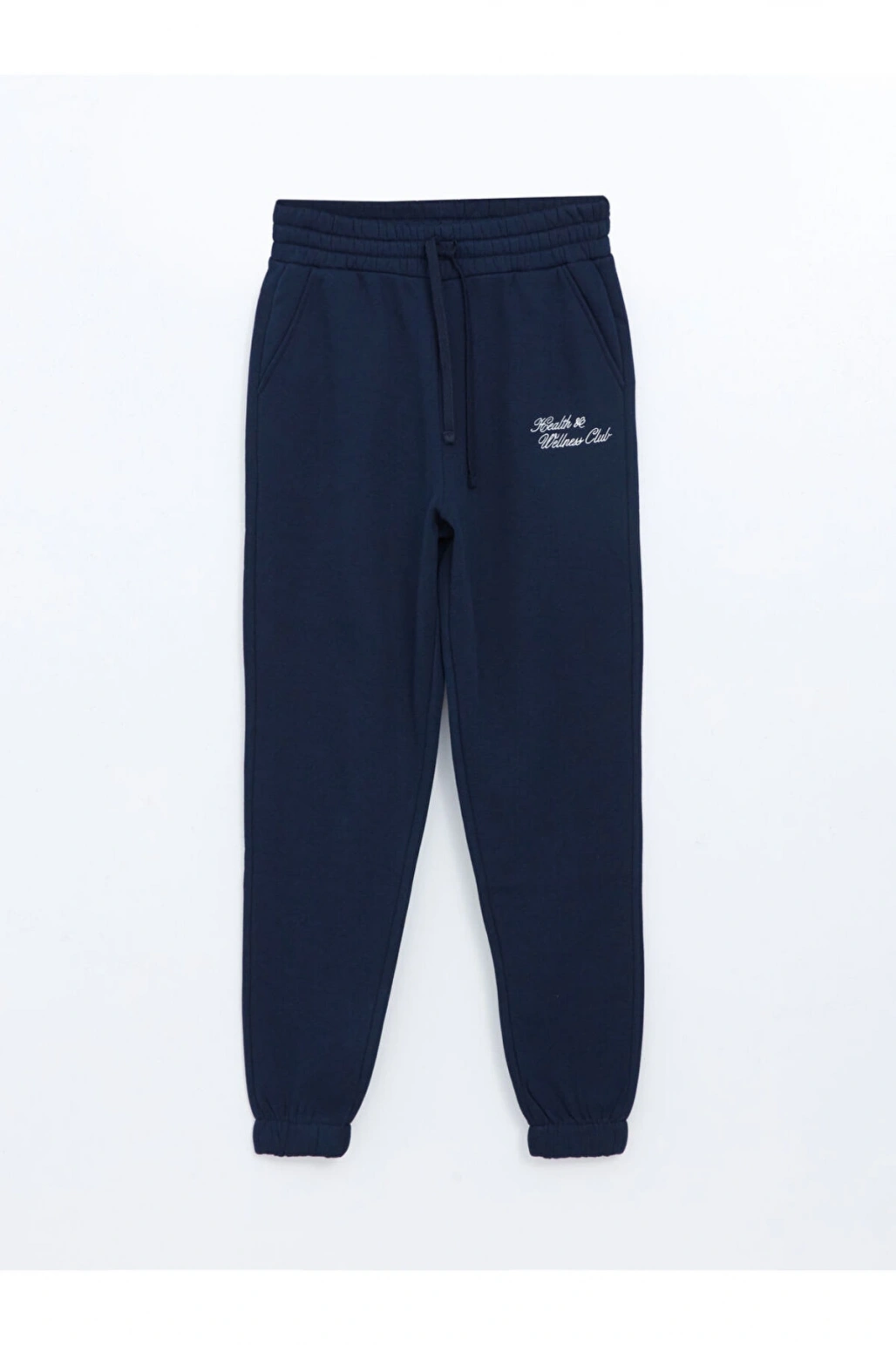 Beli Lastikli Nakışlı Kadın Kalın Jogger Eşofman Altı