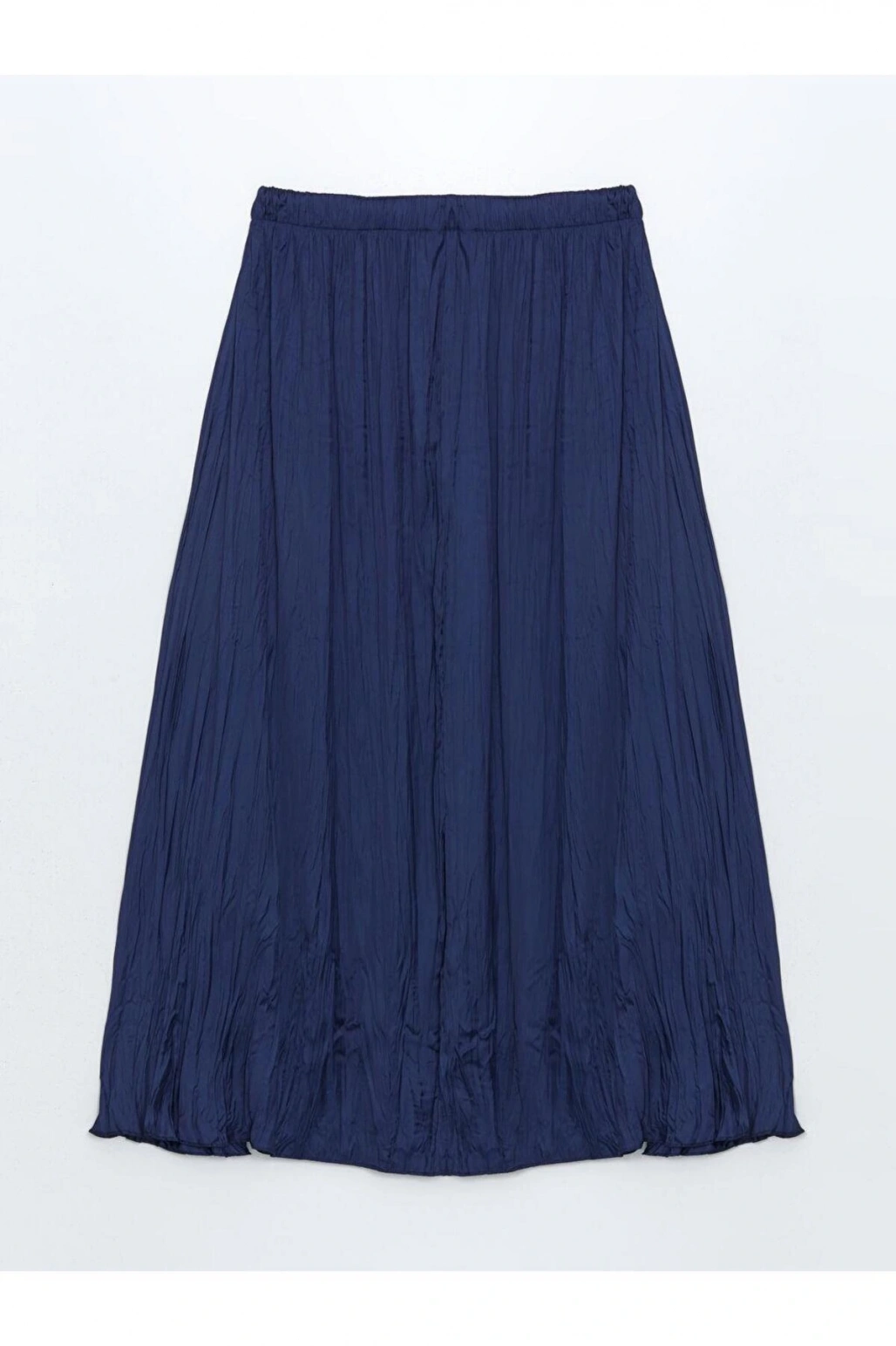 Beli Lastikli Saten Kadın Etek