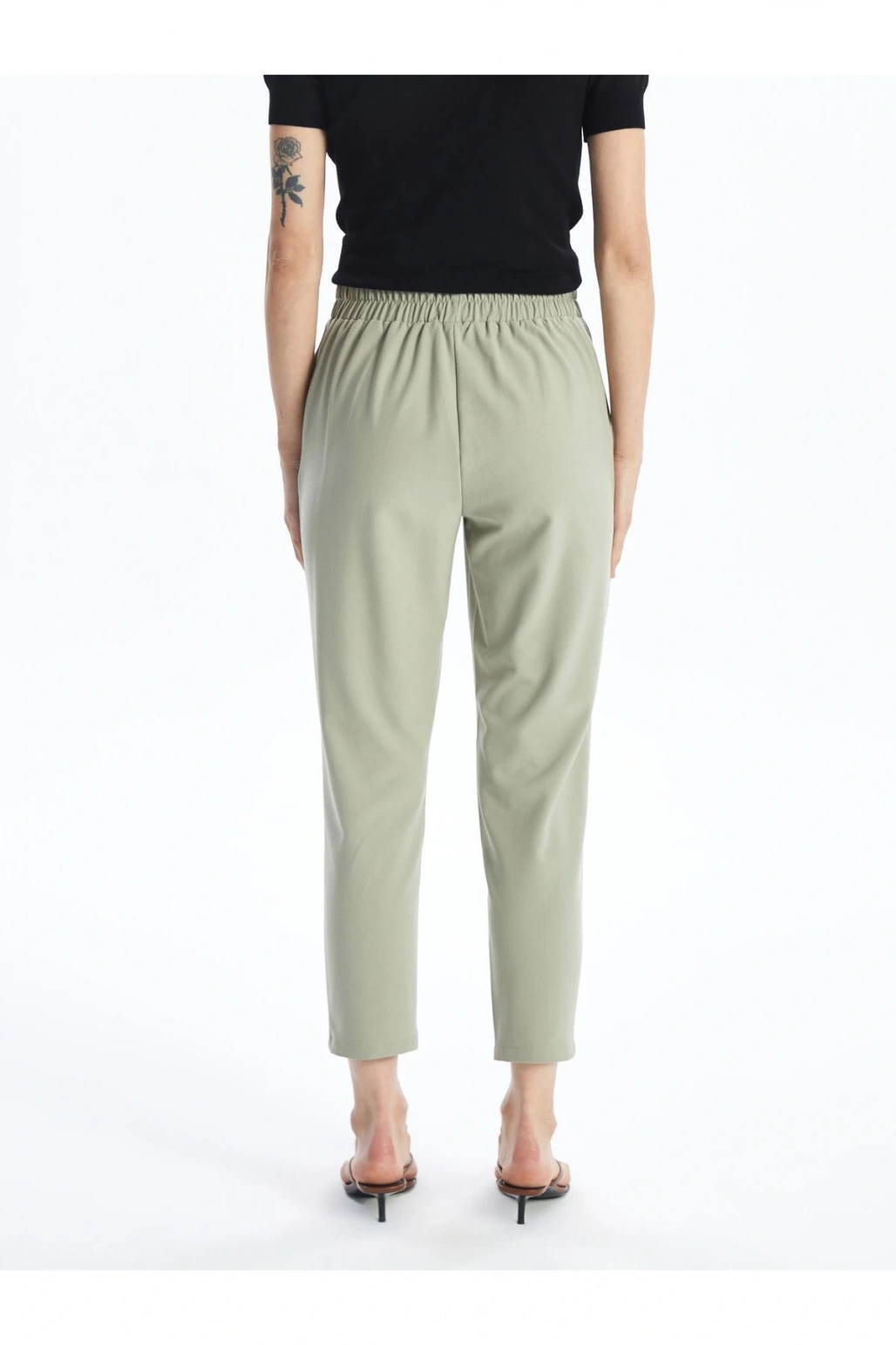 Beli Lastikli Standart Fit Kadın Pantolon